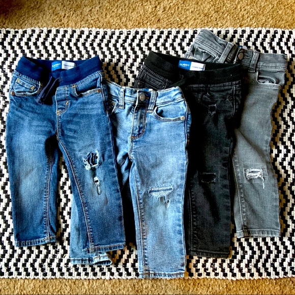 Old Navy Distressed Skinny Jeans Lot (Boy’s) - Picture 1 of 6